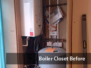 Boiler Closet Before