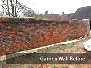Garden Wall Before Repair